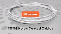 Mirowawa  Cable Mirowawa SS316 (7×7) Nylon Coated For Invisible Grill d  - 2mm, Silver