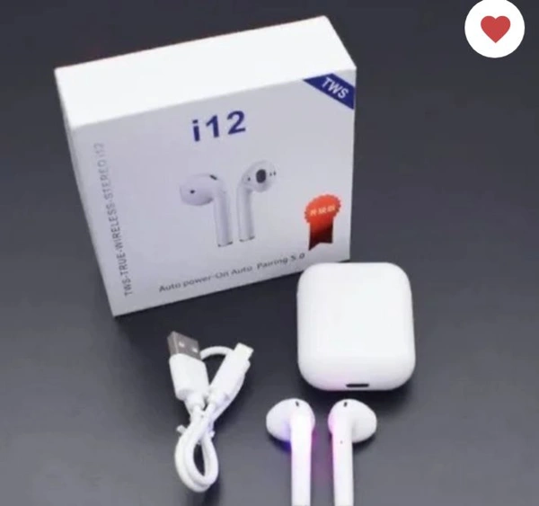 Generic Wireless I12 Tws Bluetooth Earphone  - White