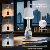 Neo Clean Wireless Rechargeable Bottle Lamp with Stepless Dimming LED, 3 Color Temperature Wine Bottle Light for Bedroom, Bar, Restaurant, Living Room Decoration, and Gift (Black)