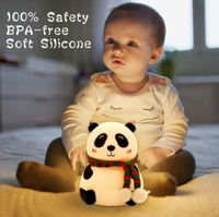 Neo Clean Silicone Panda Touch LED Night Light – Cute Multicolor Lamp for Kids, Teens, Baby Room Decor, Gifts for Panda Lovers & Girlfriends