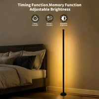 Neo Clean RGB LED Corner Floor Lamp with APP and Remote Control – Featuring 16 Million Colors and 68+ Scene Modes, Color-Changing Ambience Lighting with Music Sync, Perfect for Living Room, Bedroom, or Gaming Room