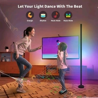 Neo Clean RGB LED Corner Floor Lamp with APP and Remote Control – Featuring 16 Million Colors and 68+ Scene Modes, Color-Changing Ambience Lighting with Music Sync, Perfect for Living Room, Bedroom, or Gaming Room