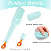 Neo Clean Self-Cleaning Hair Brush for Women - Easy Clean Hairbrush with Retractable Bristles, One-Pull Clean Feature, Anti-Static, Ergonomic Handle, Suitable for All Hair Types (Random Color, Pack of 1)