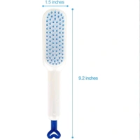 Neo Clean Self-Cleaning Hair Brush for Women - Easy Clean Hairbrush with Retractable Bristles, One-Pull Clean Feature, Anti-Static, Ergonomic Handle, Suitable for All Hair Types (Random Color, Pack of 1)