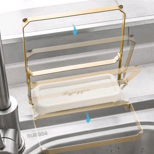 Neo Clean Foldable Kitchen Sink Strainer Basket with 50 Disposable Mesh Bags - Corner Food Catcher for Garbage Disposal, Side Sink Net Strainer, and Food Waste Filter