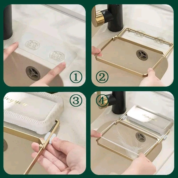 Neo Clean Foldable Kitchen Sink Strainer Basket with 50 Disposable Mesh Bags - Corner Food Catcher for Garbage Disposal, Side Sink Net Strainer, and Food Waste Filter