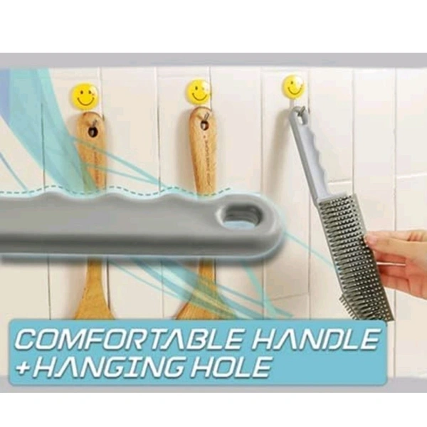 Neo Clean Multifunctional 3-in-1 Silicone Cleaning Brush for Kitchen, Bathroom, Floors, Windows, Crevices, and Car Mirrors