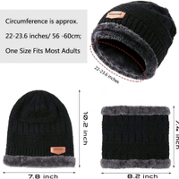 Neo Clean Winter Woolen Hat & Neck Warmer Scarf Set for Men & Women | Warm Velvet Cap & Scarf Combo | Free Size Multi-Color Winter Accessories