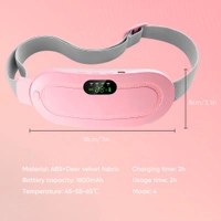 Neo Clean Portable Cordless Heating Pad for Menstrual Cramps Relief – Adjustable Temperature & Massage Modes, Stomach, Back & Belly Heat Therapy for Women (Pink)