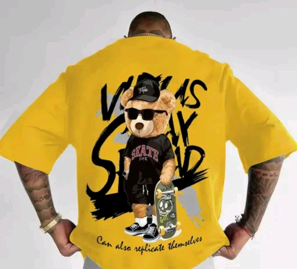 Prime Print Hub  Oversized T-shirt  - Wild Watermelon, Gold, S.    M.     L.      XXL.   Xl
