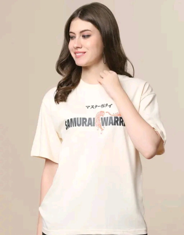Prime Print Hub  Printed T-shirt For Women  - White, Free SiZe