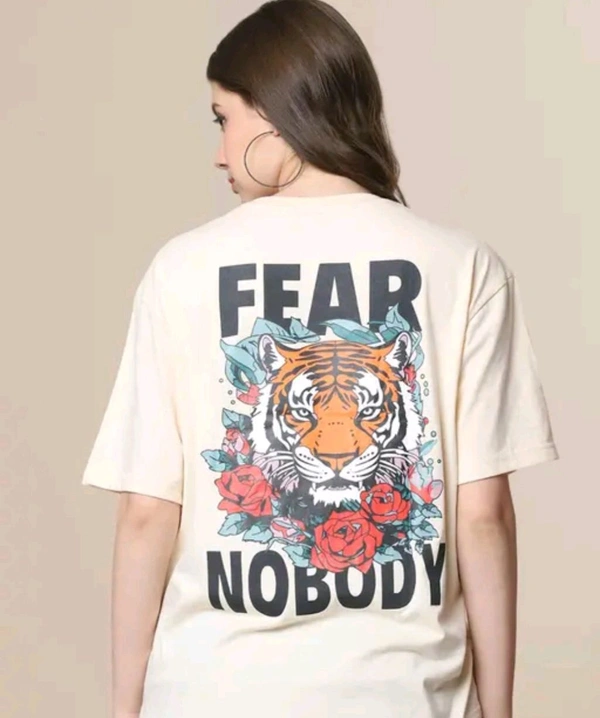 Prime Print Hub  Printed T-shirt For Women  - White, Free SiZe