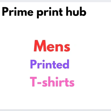 mens Printed T-shirt