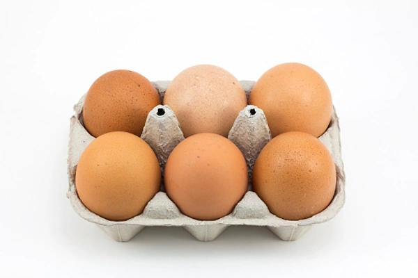 Desi EGG Dubble Kesar (ଦେଶୀ କୁକୁଡ଼ା ଅଣ୍ଡା ୨ଟା କେଶର) - Brown, BIG