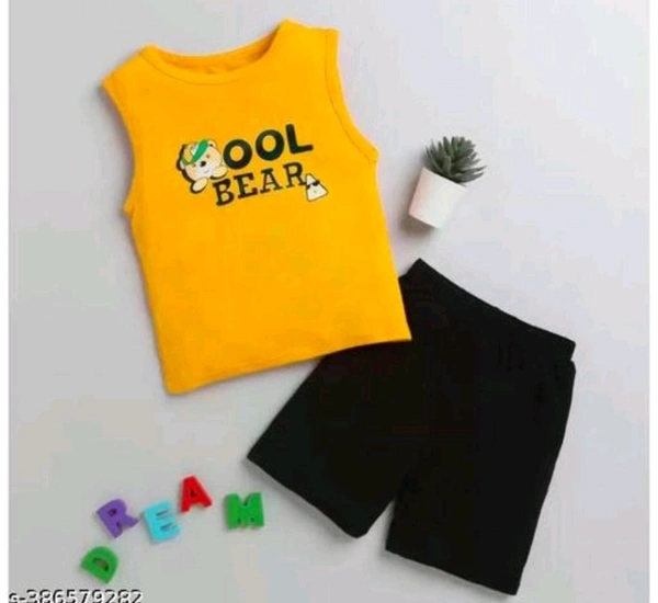 SRP Boys/Girls Sunshine Bear Outfit Top & Bottom Sets  - Supernova, 6-12 Months