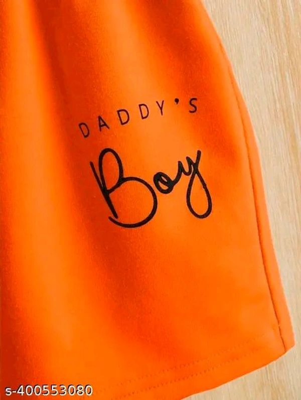 SRP Boys/Girls Cutepie Daddy`Boy Printed Top & Bottom Sets - Black, 3-6 Month