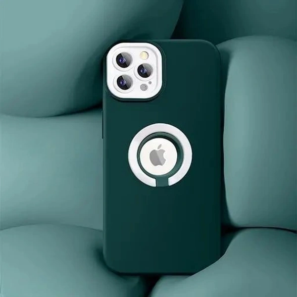 clickc.in Classy Gaze Back Cover Compatible with iPhone 12 Shockproof TPU Silicone Frame Mobile Phone Case (Black/White)