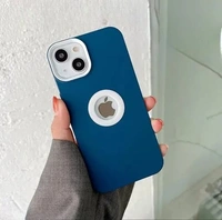 clickc.in Classy Gaze Back Cover Compatible with iPhone 12 Shockproof TPU Silicone Frame Mobile Phone Case (Black/White)