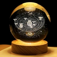 clickc.in INCLICKC 3D Saturn Crystal Ball Night Lamp, Wooden Base, for Home Decoration, Birthday Gift (Saturn) (8 CM) 58% off

 - Silver