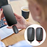 Inclickc inclickc ® 1500mAh Large Capacity Battery Small Solar Charger Solar Power Bank Keychain Charger for Mobile Phones with Carabiner Emergency Power Supply - C pin

