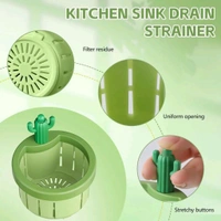 Inclickc Kitchen Sink Drain Strainer, Push Automatic Dump Basket Kitchen Garbage Collect Strainer, Multifunctional Household Sink Anti-Clog Drain Basket Strainer Kitchen (Multicolor) (2pcs)