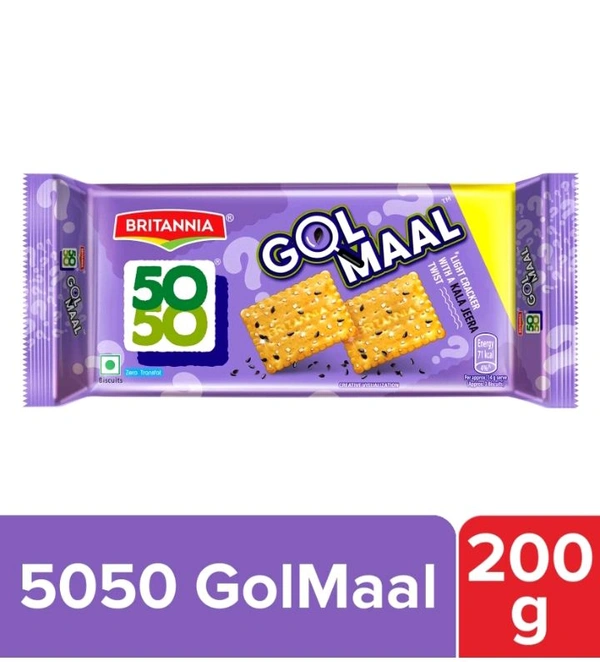 BRITANNIA 50 50 GOL MAAL (200g) MRP 30/-