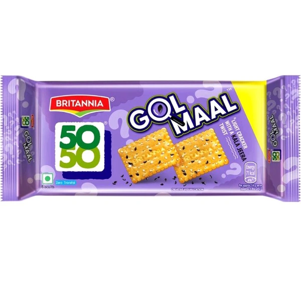 BRITANNIA 50 50 GOL MAAL (200g) MRP 30/-