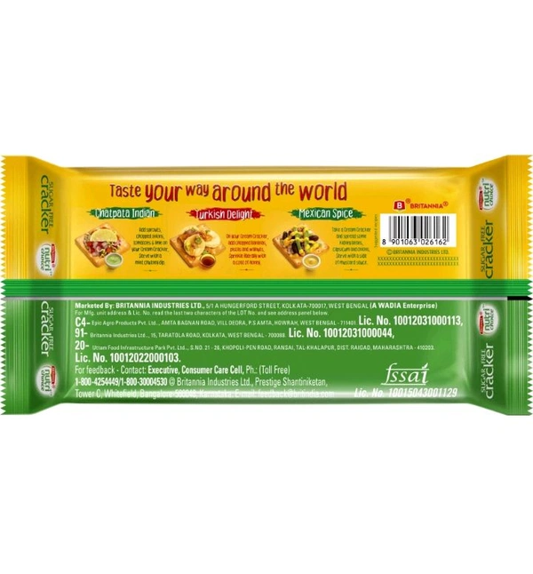 BRITANNIA Nutri Choice SUGAR FREE CRACKER (200g) MRP 45/-