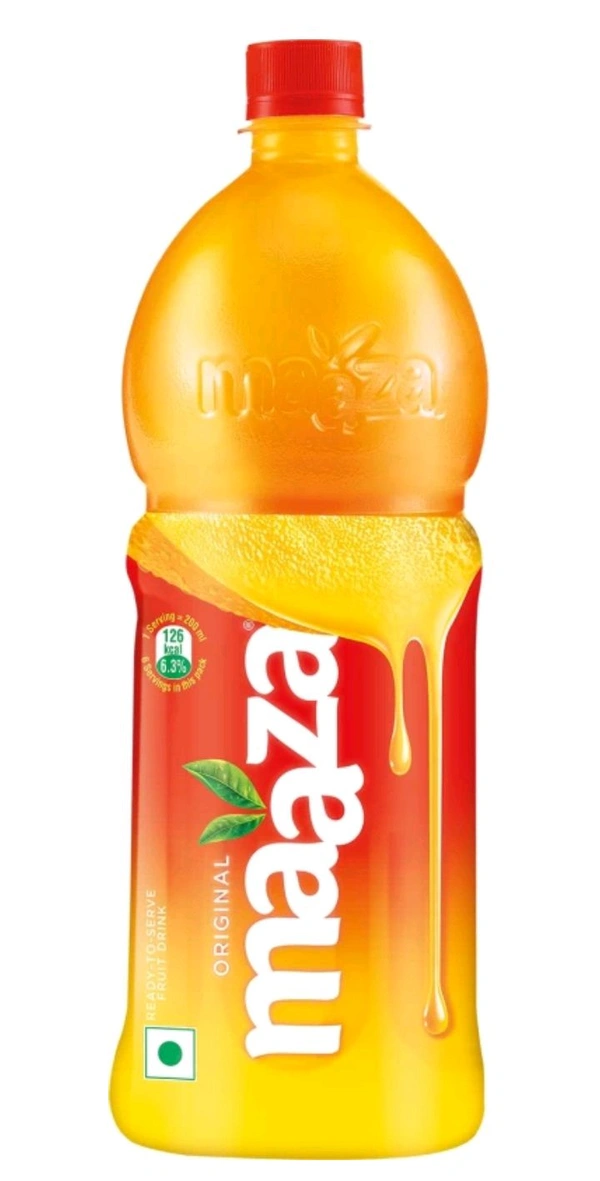 (SOFT DRINK) (MAAZA) 🍑THICKES🍑🥭🥭MANGO🥭🥭DRINK(FLAVOURED) (PET BOTTLE) (600 ml) MRP 42/-