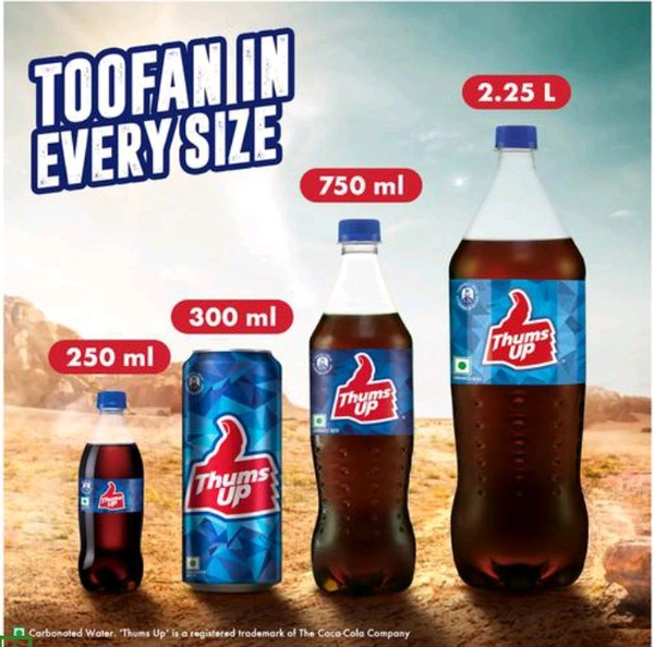 SOFT DRINK THUMS UP PET BOTTLE (2L) MRP 99/-