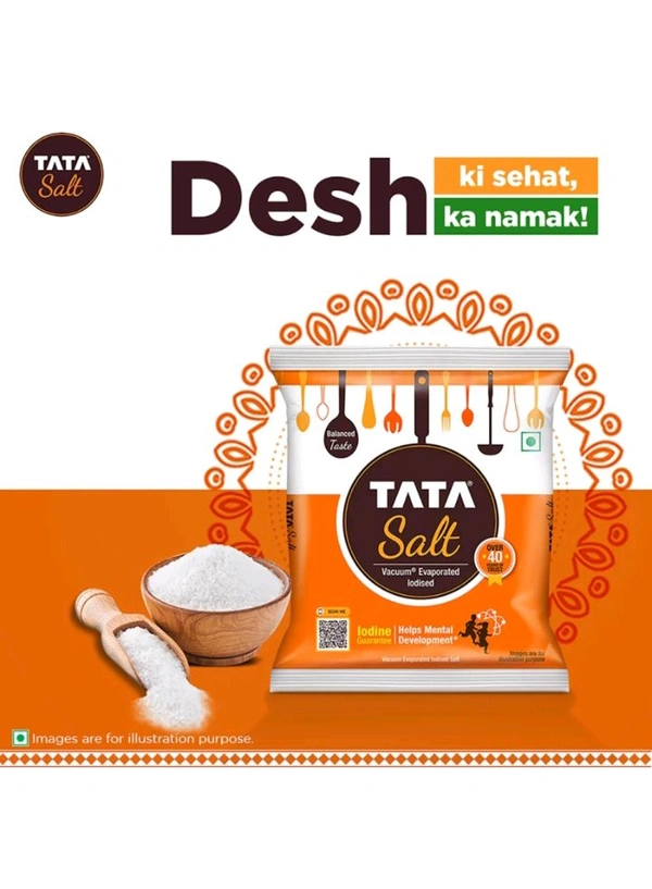 Tata Salt Vacuum EvaporatedIodized Salt--------------------(EXPIRY DATE) (18/FED2026) MANUFACTURED DATE 01 MAR 2024 (1kg) MRP 28/-