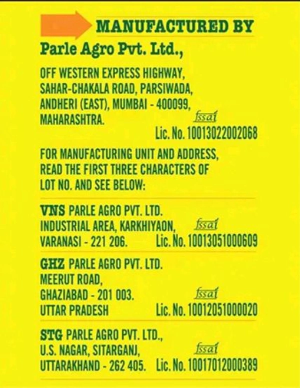 Frooti (125ml) Par Ps MRP 10/-