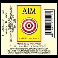 দেশলাই  AIM MAXI (SAT OFF 5 PS) MRP 10/-