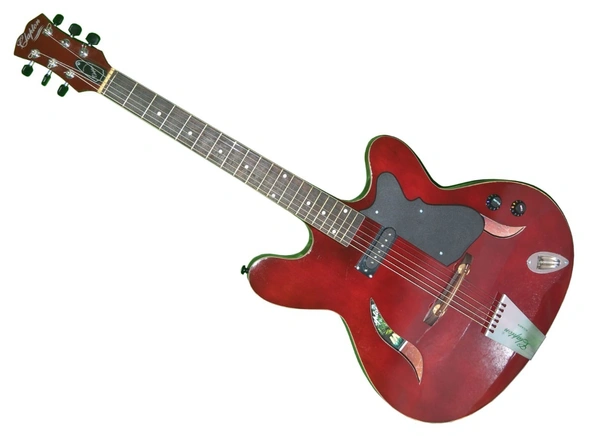 Clapton Professional Semi Acoustic Guitar Electric Model - 40, Milano Red