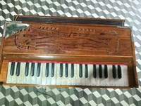 S.MANDAL 42 Strick Sabi(key) HARMONIUM Professional  - Falu Red, 1