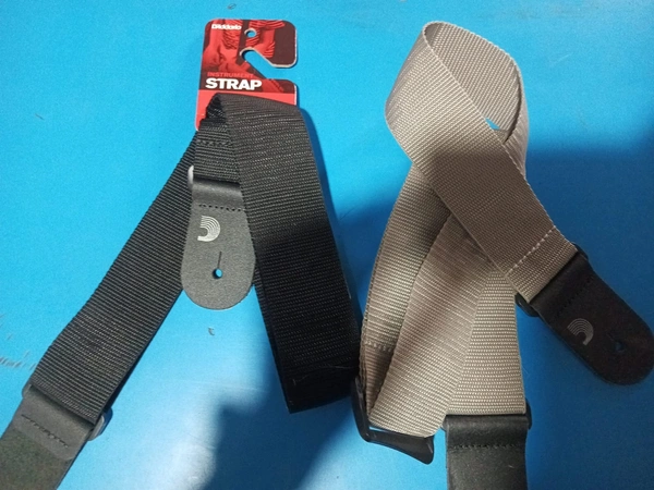 D'Addario Guitar Strap.black Colours - excusable, Black, 1