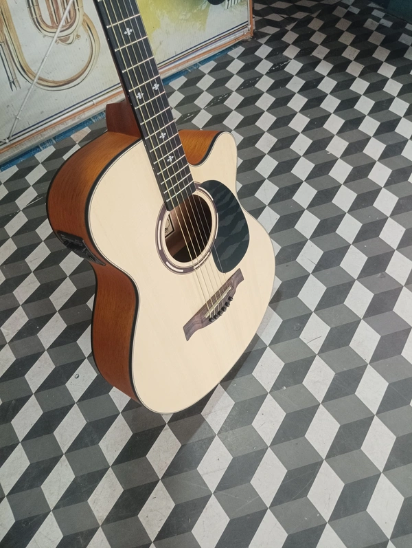Hertz Semi Acoustic guitar. 4000 Model. Tranding guitar. - Yellow, Brown, 1