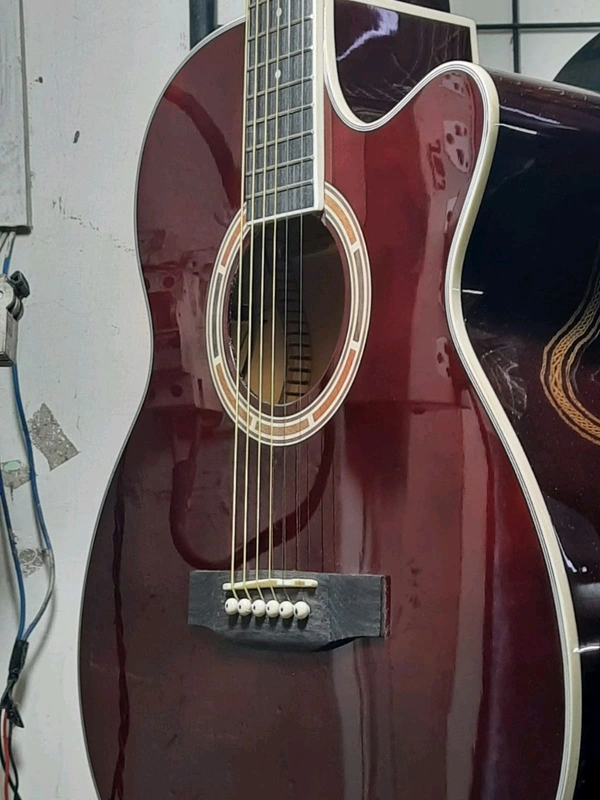 Chalangar Semi Acoustic guitar. Hight Scale Sounds.  - Nutmeg Wood Finish, 39