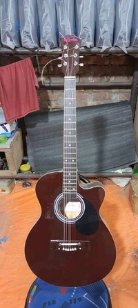 Chalangar Semi Acoustic guitar. Hight Scale Sounds.  - Nutmeg Wood Finish, 39
