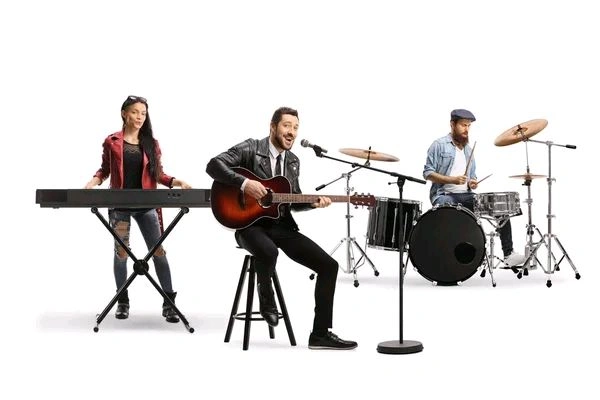  Basic Band Set, Casio CTK-240-add Stand, Drum Set And Guitar.  - 1set, Free