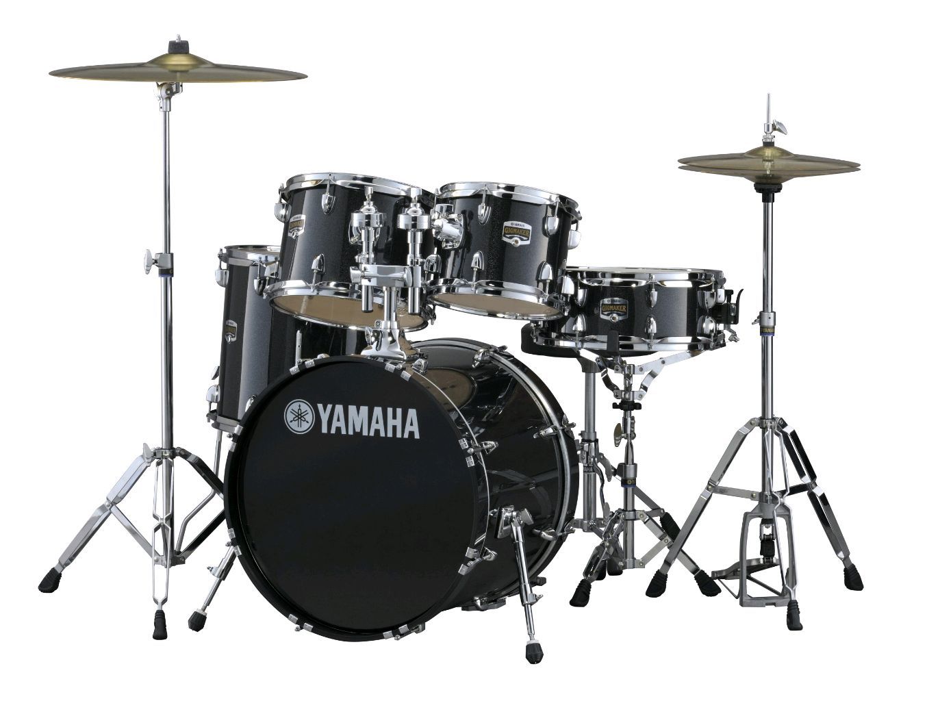 Yamaha Drums Sat, Black Colour.