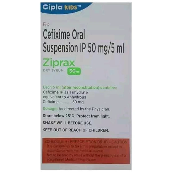Ziprax Dry syrup 50mg
