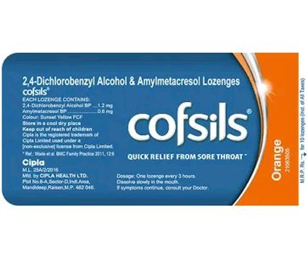 Cipla Cofsils (1 Strip Of 10 Lorenzes)
