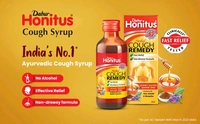 Dabur Honitus Herbal Cough Remedy Syrup, 100 ml