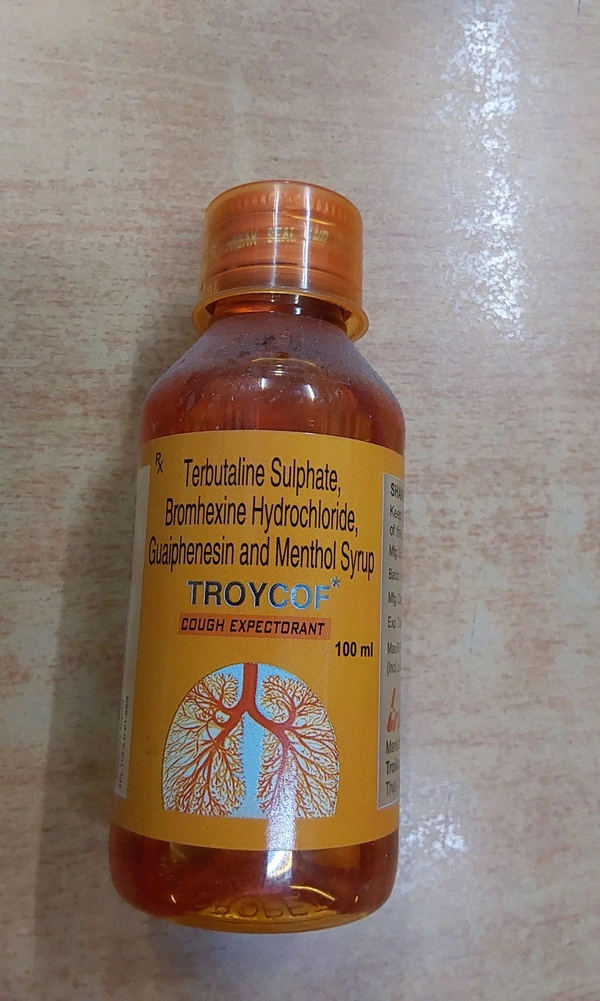 Terbutaline Sulphate,Bromhexine Hcl & Guaiphenesin Syrup 100ml