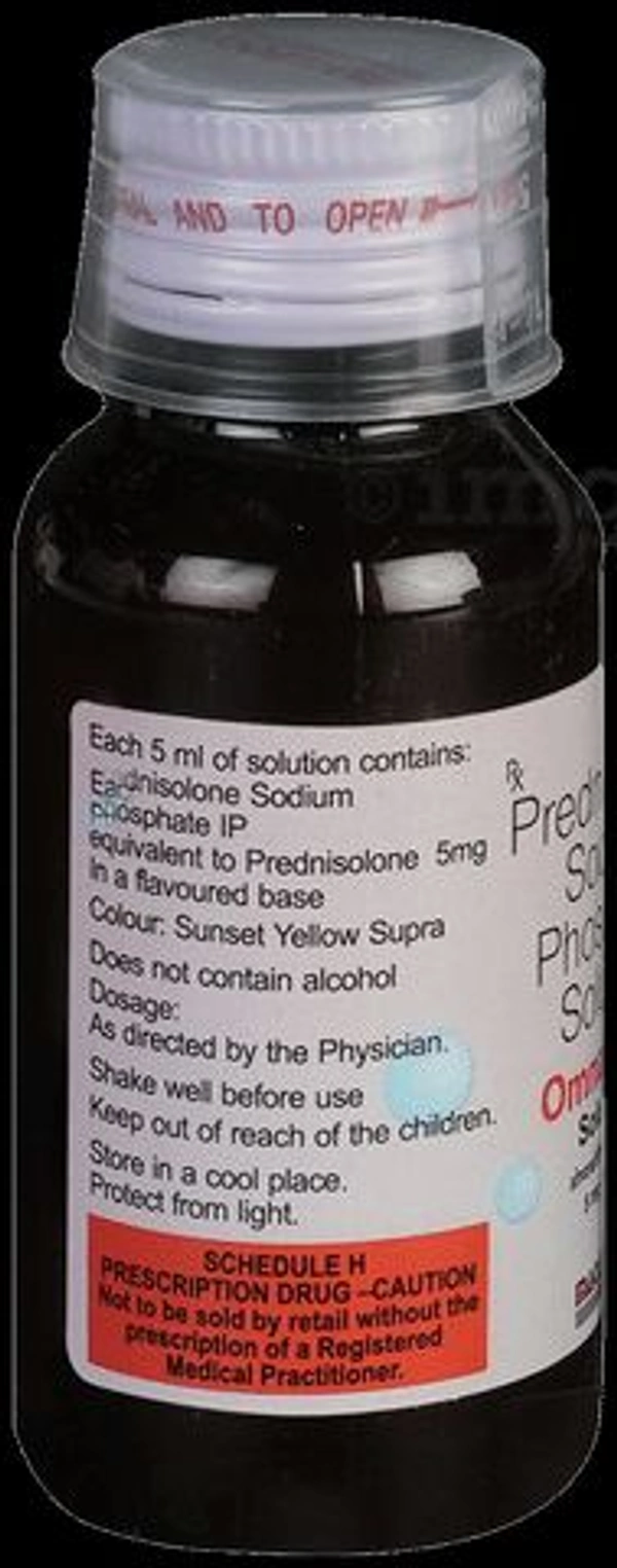 Macleods Omnacortil Solution 60ml (Contains
Prednisolone (5mg/5ml)