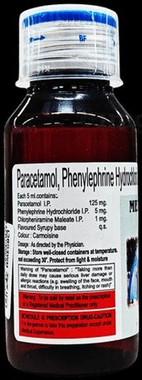 Medler Syrup (60ml)Contains
Chlorpheniramine Maleate (1mg)+ Paracetamol (125mg)+ Phenylephrine (5mg)
