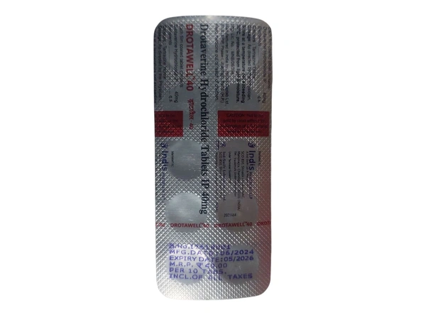 Drotaverine 40mg Tablets (1strip)
