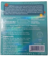 Cipla Unfold Extended Time Condoms, 3 Count