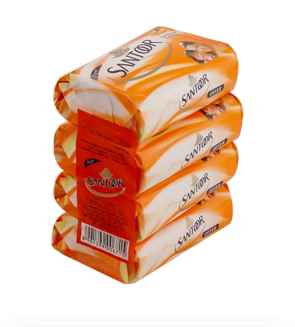 Santoor Set Of 4  - 300g (75g × 4 )